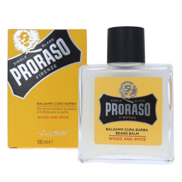 PRORASO BEARD BALM WOOD & SPICE 100ML - Image 3