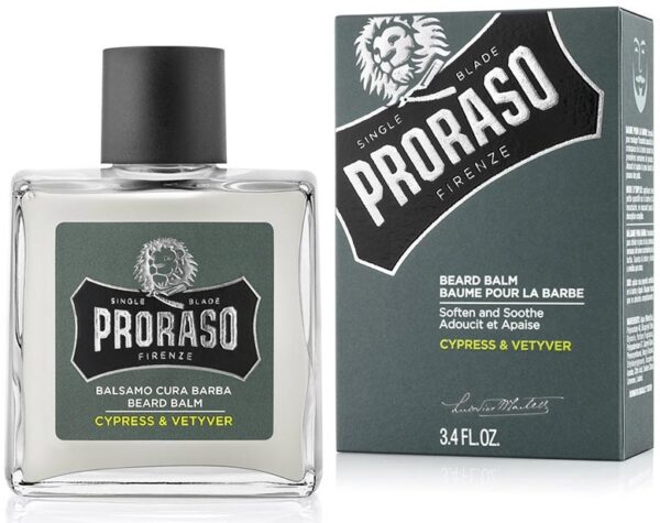 PRORASO BEARD BALM FOR STUBBLE BEARDS FRAGRANCE CYPRESS & VETYVER 100ML