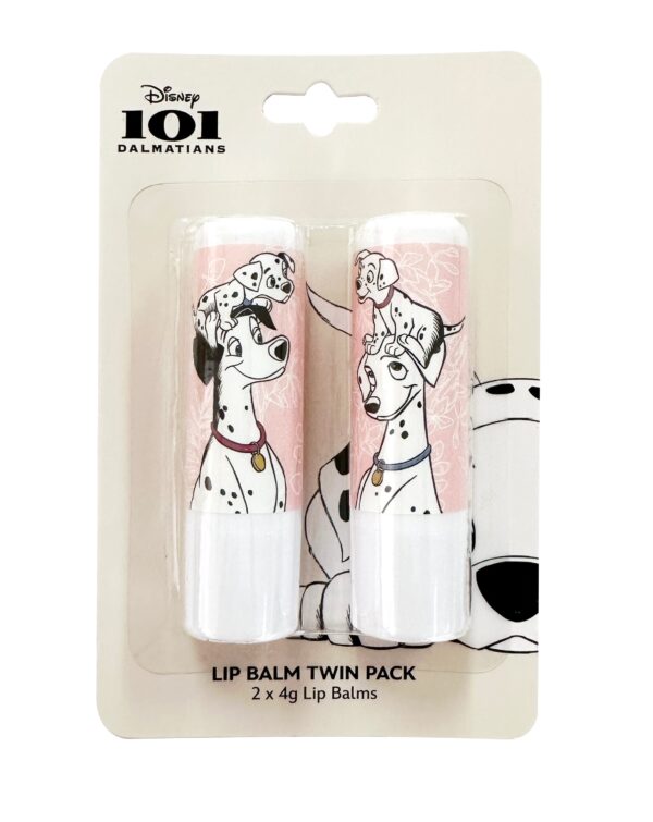 101 DALMATIANS LIP BALM TWIN PACK 2 X 4g LIP BALMS