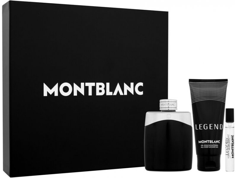 MONT BLANC LEGEND MEN 3PC GIFT SET - 100ML EDT + 100ML SHOWER GEL + 7.5ML EDT