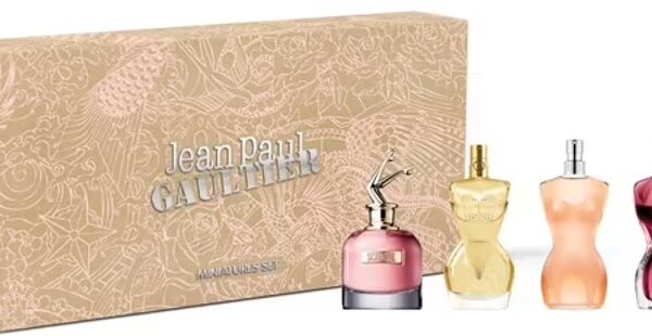 JEAN PAUL GAULTIER 4 PC MINI SET FOR WOMEN: SCANDAL EDP 6ML + DIVINE EDP 6ML + CLASSIQUE EDT 6ML + LA BELLE EDP 6ML