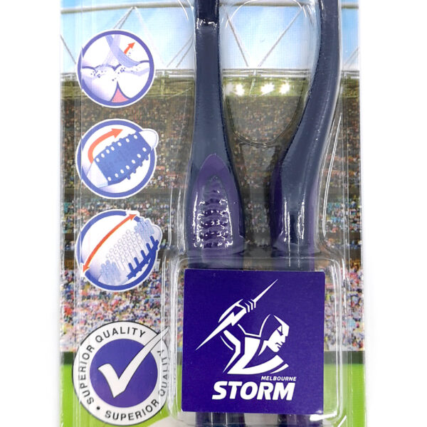 NRL - 2PK-MELBOURNE STORM TOOTHBRUSHES