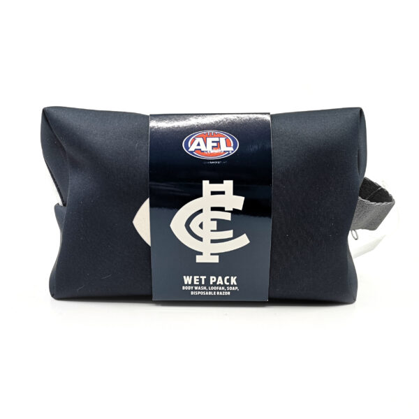 AFL TOILETRIES BAG GIFT SET CARLTON 150ML BODY WASH
