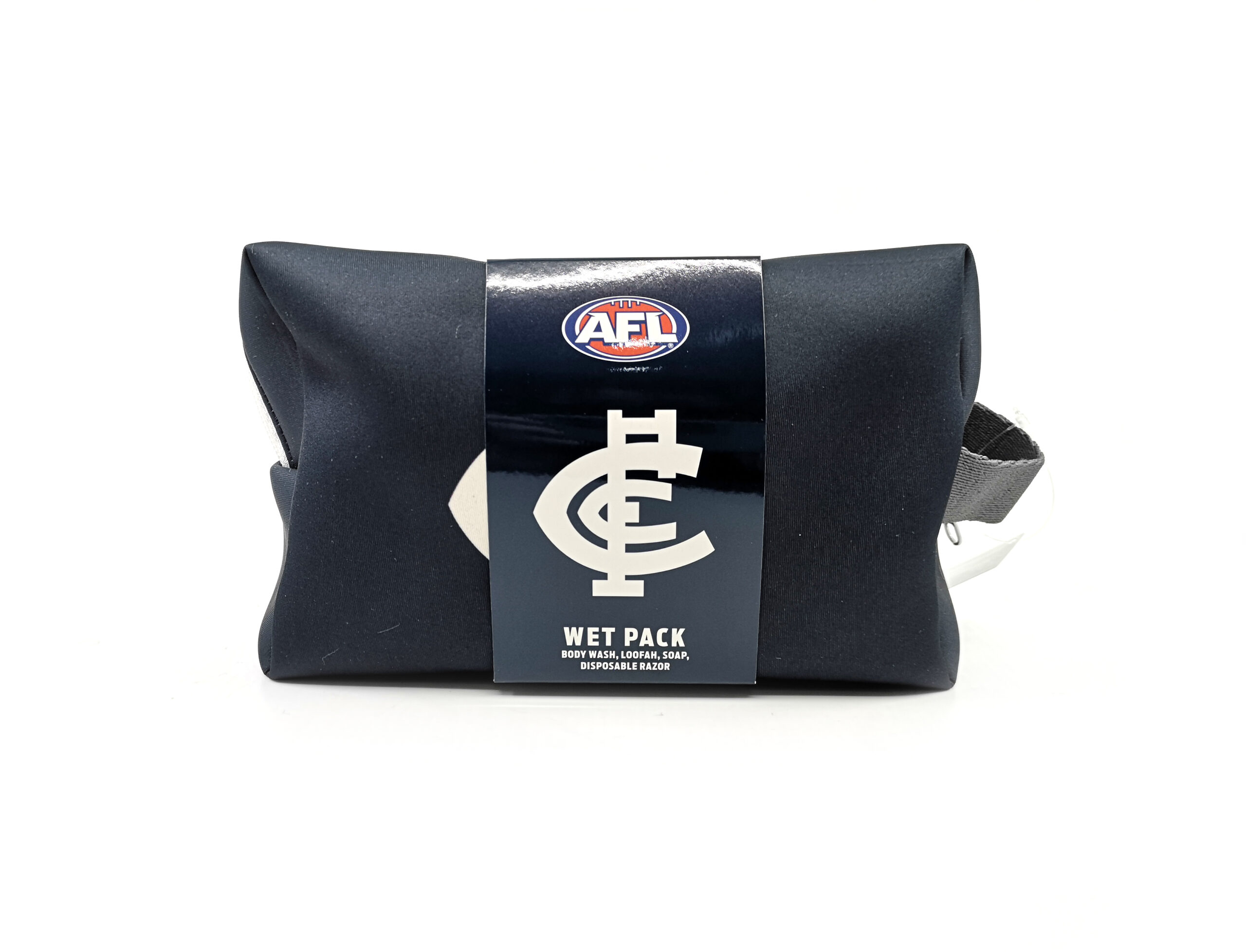 AFL TOILETRIES BAG GIFT SET CARLTON 150ML BODY WASH