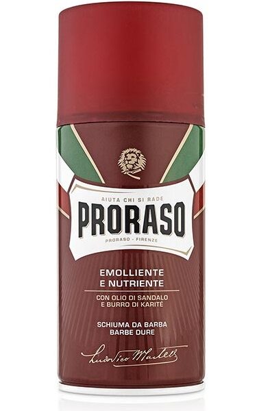 PRORASO SHAVE FOAM NOURISH SHEA RED 300ML